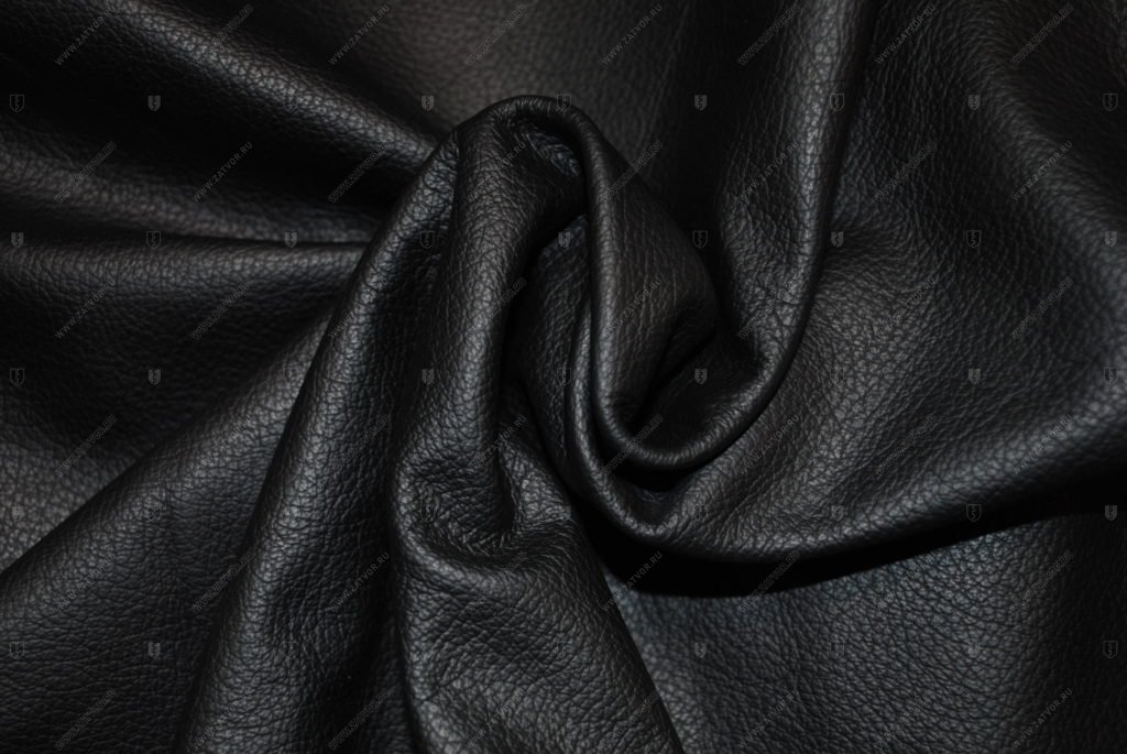 Черная натуральная кожа