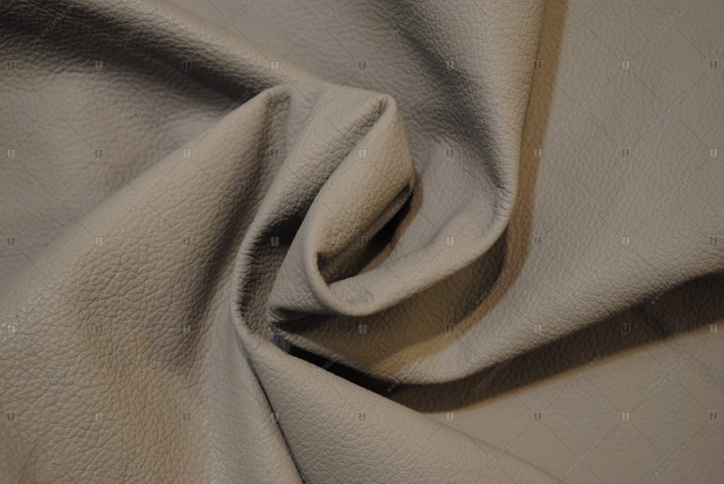 Светло-серая натуральная кожа