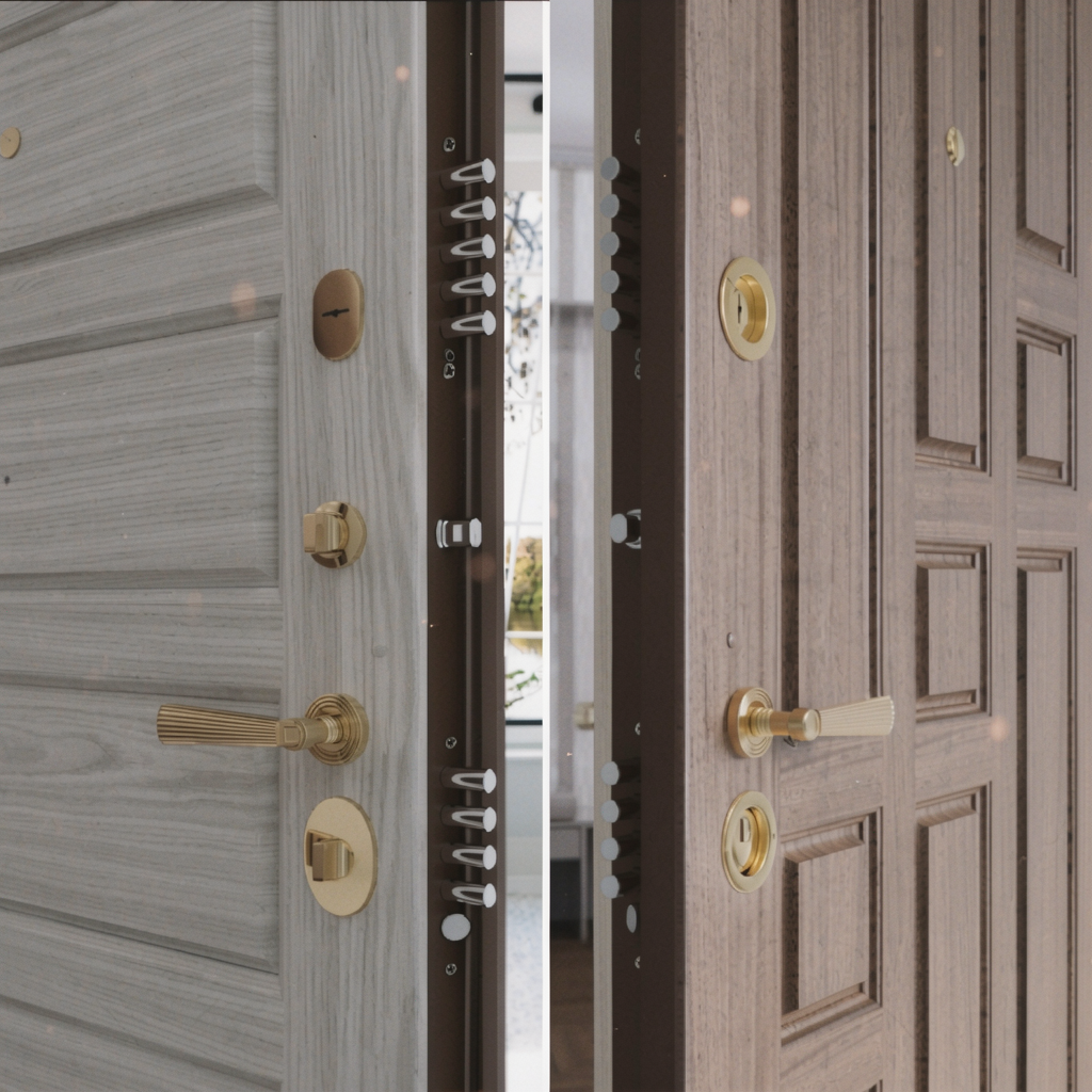 Состав запирающей системы для входных дверей