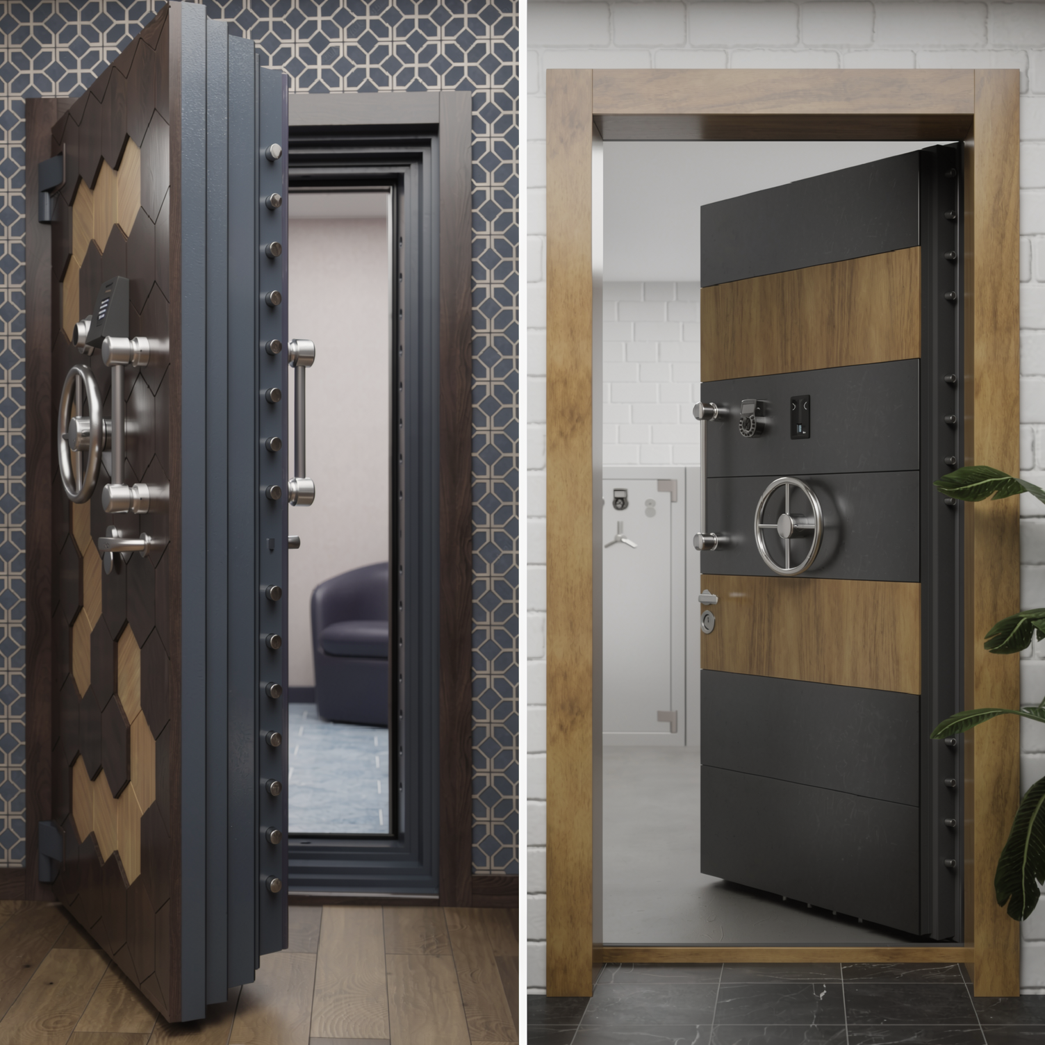 Сравнение конструкций сейфовых дверей