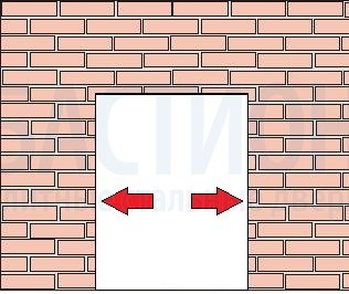 Расширение дверного проёма - в 2 стороны
